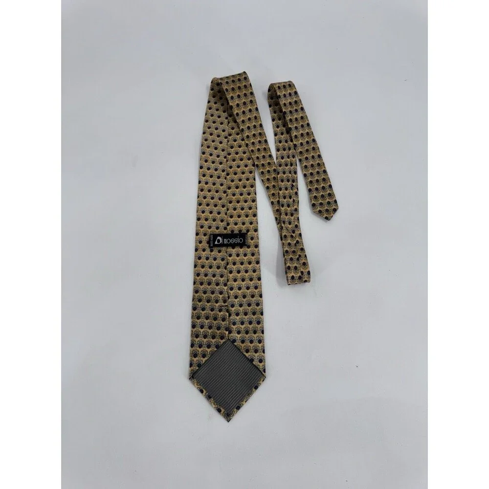 VINTAGE Di  Moggio Tie 100% Silk Korea Made Necktie Business GEOMETRIC